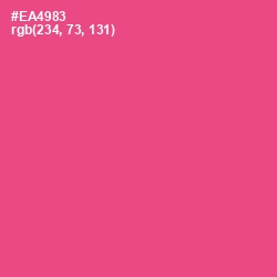 #EA4983 - French Rose Color Image