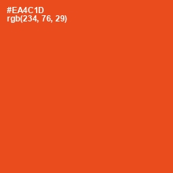 #EA4C1D - Trinidad Color Image