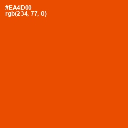 #EA4D00 - Trinidad Color Image