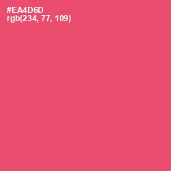 #EA4D6D - Mandy Color Image