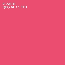 #EA4D6F - Mandy Color Image