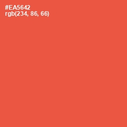 #EA5642 - Sunset Orange Color Image