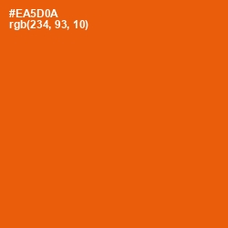 #EA5D0A - Trinidad Color Image