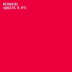 #EB003D - Red Ribbon Color Image