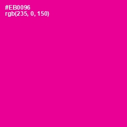 #EB0096 - Hollywood Cerise Color Image