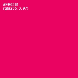 #EB0361 - Rose Color Image