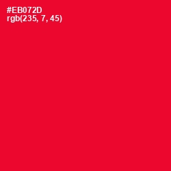 #EB072D - Red Ribbon Color Image