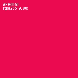 #EB0950 - Razzmatazz Color Image