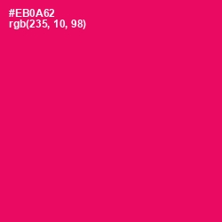 #EB0A62 - Rose Color Image