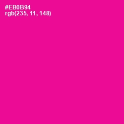 #EB0B94 - Hollywood Cerise Color Image