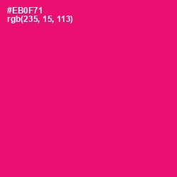 #EB0F71 - Rose Color Image