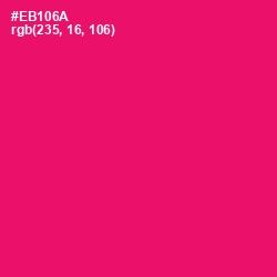 #EB106A - Rose Color Image