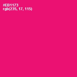 #EB1173 - Rose Color Image
