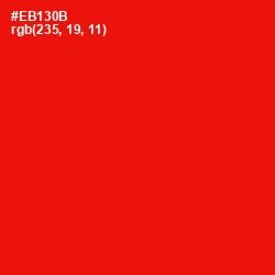#EB130B - Red Color Image