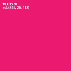 #EB1970 - Rose Color Image