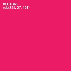 #EB1B65 - Rose Color Image