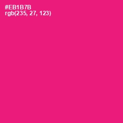 #EB1B7B - Rose Color Image