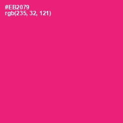 #EB2079 - Cerise Red Color Image