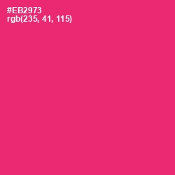 #EB2973 - Cerise Red Color Image