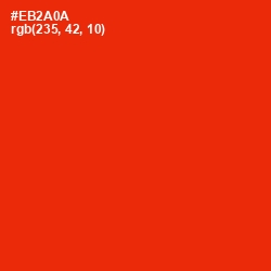 #EB2A0A - Scarlet Color Image