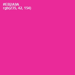 #EB2A9A - Wild Strawberry Color Image