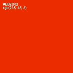 #EB2D02 - Scarlet Color Image