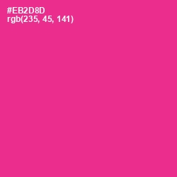 #EB2D8D - Wild Strawberry Color Image