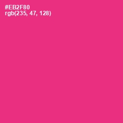 #EB2F80 - Wild Strawberry Color Image