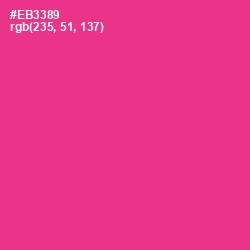 #EB3389 - Wild Strawberry Color Image