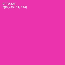 #EB33AE - Persian Rose Color Image