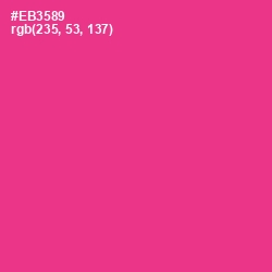 #EB3589 - Wild Strawberry Color Image