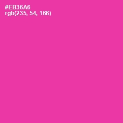#EB36A6 - Persian Rose Color Image