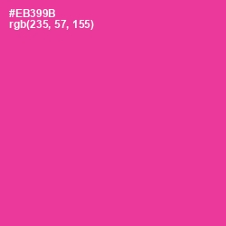 #EB399B - Wild Strawberry Color Image