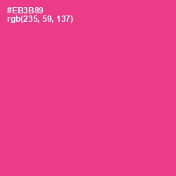 #EB3B89 - Wild Strawberry Color Image