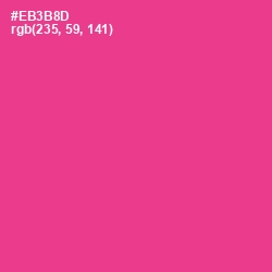 #EB3B8D - Wild Strawberry Color Image
