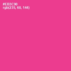 #EB3C90 - Wild Strawberry Color Image