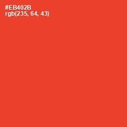 #EB402B - Cinnabar Color Image