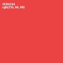 #EB4244 - Coral Red Color Image