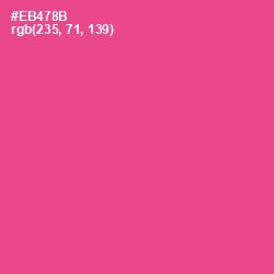 #EB478B - French Rose Color Image