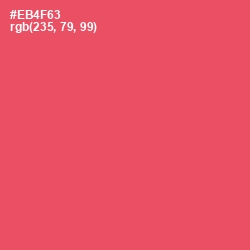 #EB4F63 - Mandy Color Image