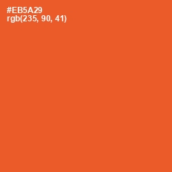 #EB5A29 - Flamingo Color Image