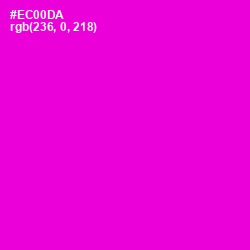 #EC00DA - Purple Pizzazz Color Image