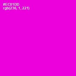 #EC01DD - Purple Pizzazz Color Image