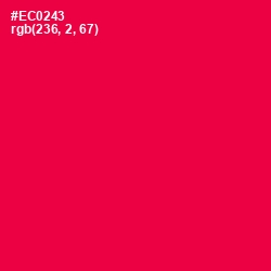 #EC0243 - Razzmatazz Color Image