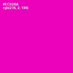 #EC02BA - Hollywood Cerise Color Image