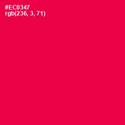 #EC0347 - Razzmatazz Color Image