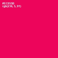 #EC055B - Razzmatazz Color Image