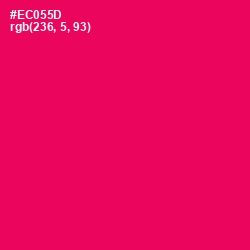 #EC055D - Razzmatazz Color Image