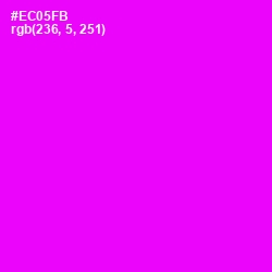 #EC05FB - Magenta / Fuchsia Color Image