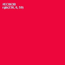 #EC063B - Red Ribbon Color Image